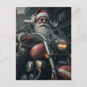TOMTE PÅ MOTORCYKEL POSTKORT VYKORT