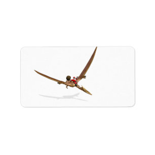 Tomte på Quetzalcoatlus Adressetikett