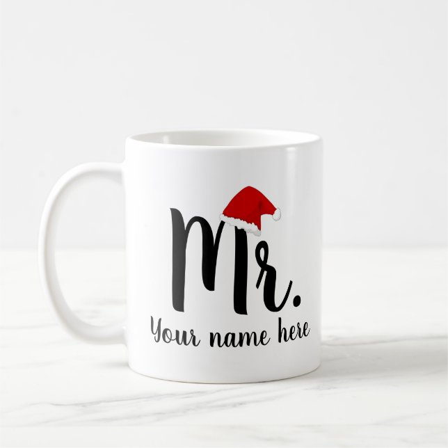 Tomte på röda julen  kaffemugg (Vänster)