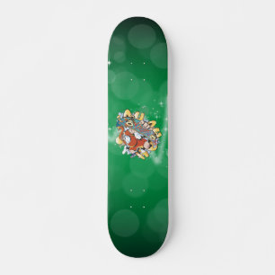 Tomte på skateboard