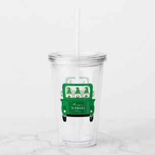 Tomte på St. Patricks dag i lastbil Take Away Mugg