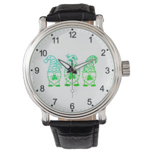 Tomte på St. Patrick's Day-67845 Armbandsur