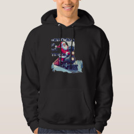 Tomte på tåg hoodie