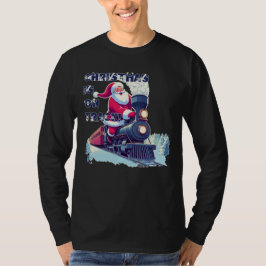 Tomte på tåg t shirt