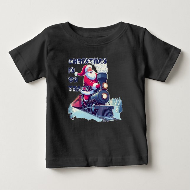 Tomte på tåg t shirt (Framsida)