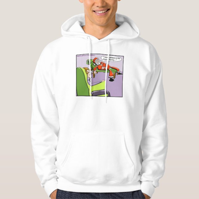 Tomte på terapi - roliga julpresenter och t-shirts munkjacka (Framsida)