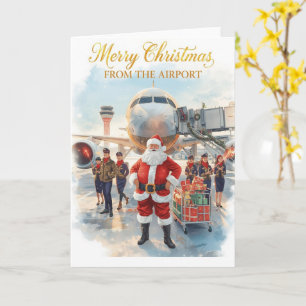 Tomte på väg till flygplatsen kort
