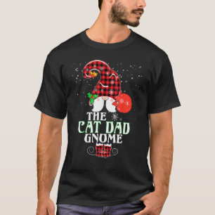 Tomte Pappa Katt Buffalo Randig Matchande Familj J T Shirt