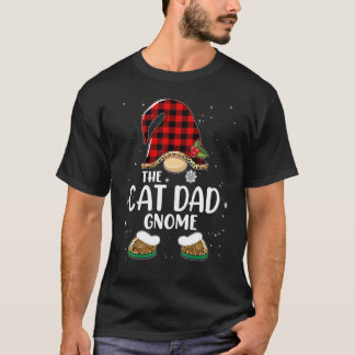 Tomte Pappa Katt Buffalo Randig Matchande Familj J T Shirt