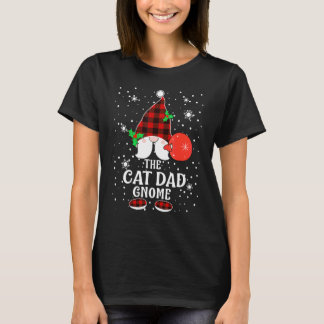 Tomte Pappa Katt Buffalo Randig Matchande Familj J T Shirt