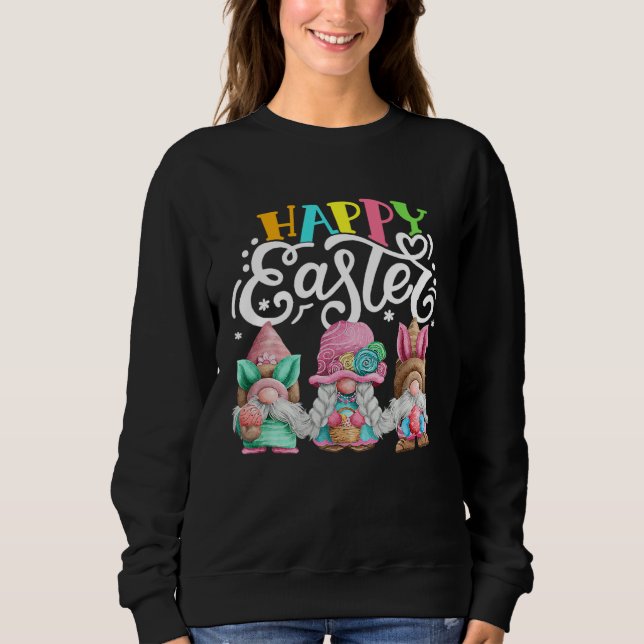 Tomte Påsk Kram Ägg Kanin Tomte Vår Tomtar Glad På T Shirt (Framsida)
