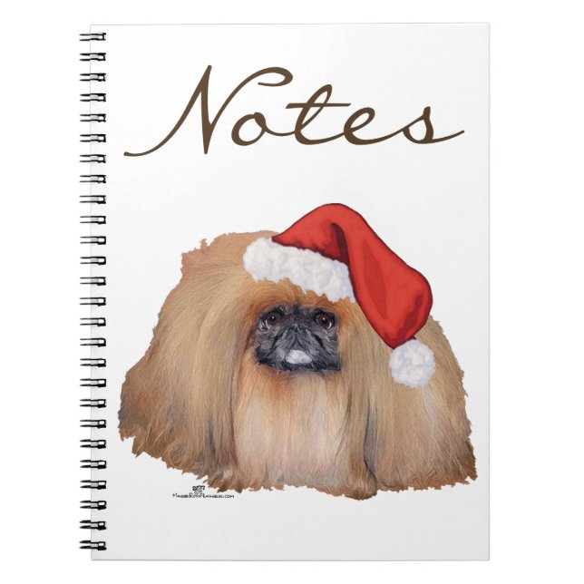 Tomte Pekingeser Anteckningsbok Med Spiral (Framsidan)