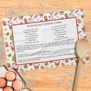 Tomte Pepparkaka Söt Jul Familj Recept Kökshandduk