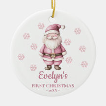 Tomte Personlig Jul för Flickor Första Julen