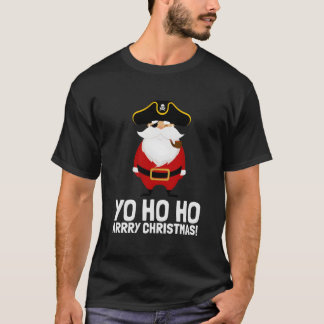 Tomte Pirat Yo Ho Ho Arry Ögonfläck Kapten T Shirt