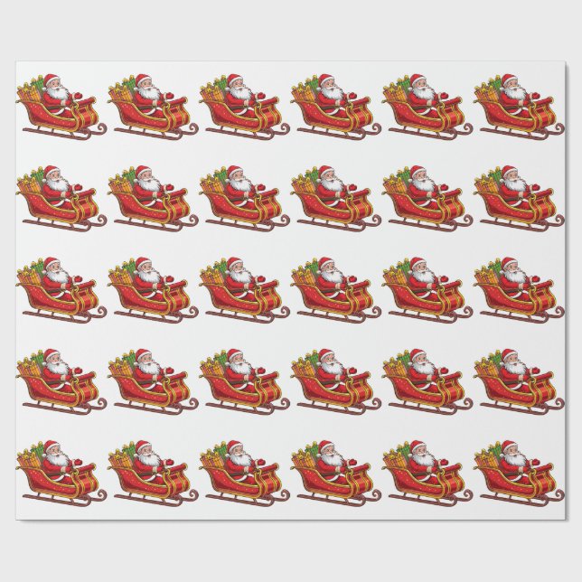 Tomte Presentpapper (Platt)
