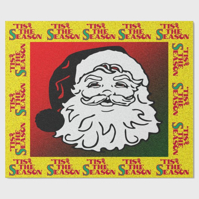 Tomte - presentpapper (Platt)