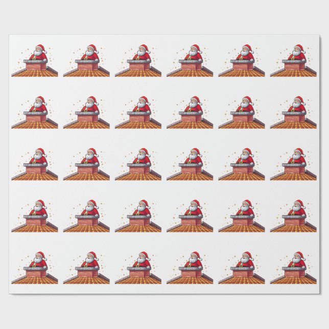 Tomte Presentpapper (Platt)