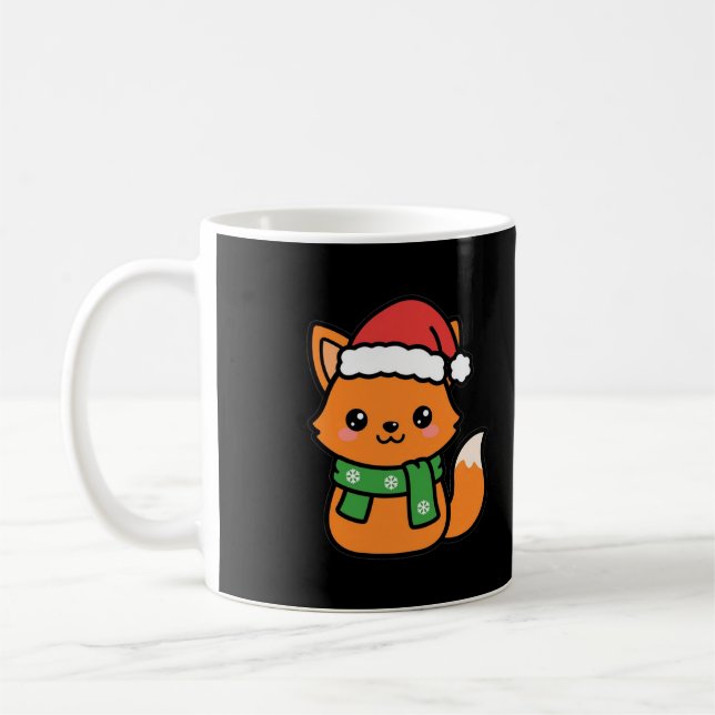 Tomte Räv Med Halsduk Kaffemugg (Vänster)