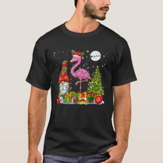 Tomte Ren Flamingo Med Jul Tomte Jul T Shirt