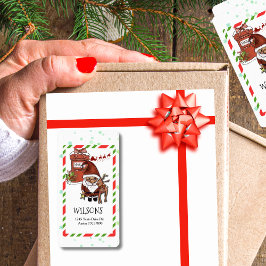 Tomte Ren Godisstav Jul Returadress Adressetikett