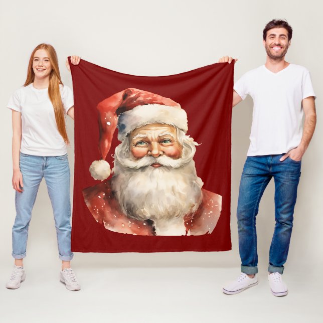 Tomte Retrojul Fleecefilt (På plats)