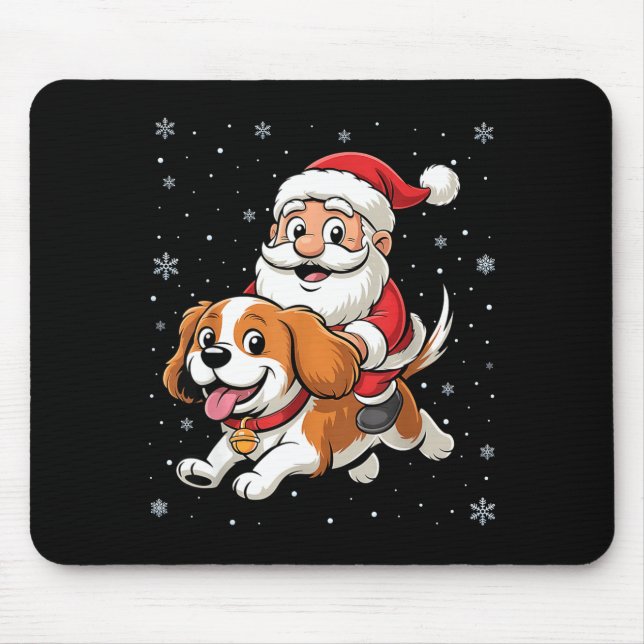 Tomte ridande Cavalier King Charles Spaniel D Musmatta (Framsidan)