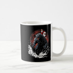Tomte ridning på den japanska monstret Kaiju för K Kaffemugg