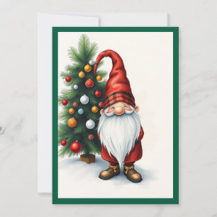 Tomte Rolig Trendig Nyckfull Fantasy Ingen bild Julkort