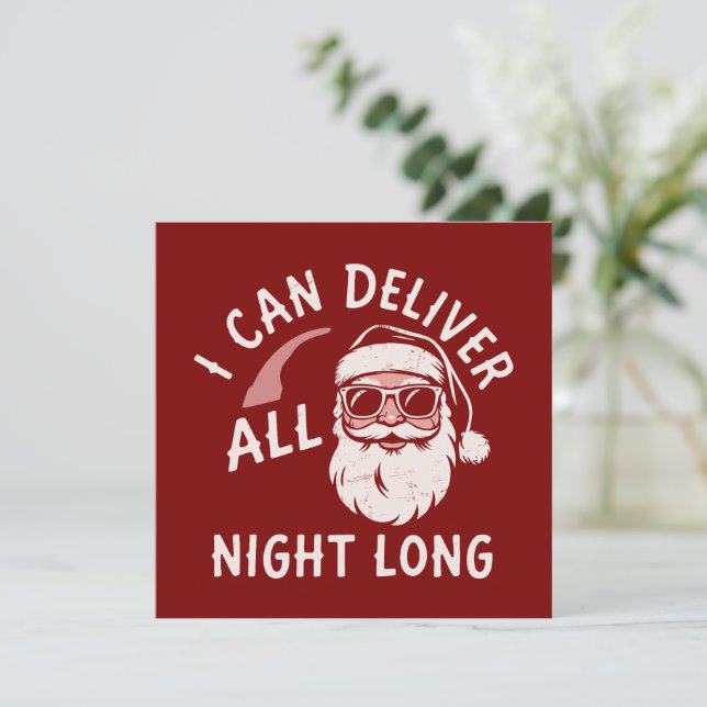 Tomte Roligt Julfirande Xmas Killar Skämt  Julkort (Stående Fram)