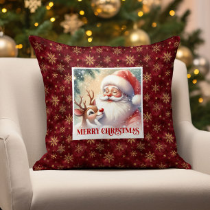 Tomte Rudolph Mysig Julkudde Festiv Charm Kudde