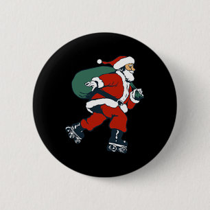 Tomte rullskridskoåkning kul jul skridskoåkare bar knapp