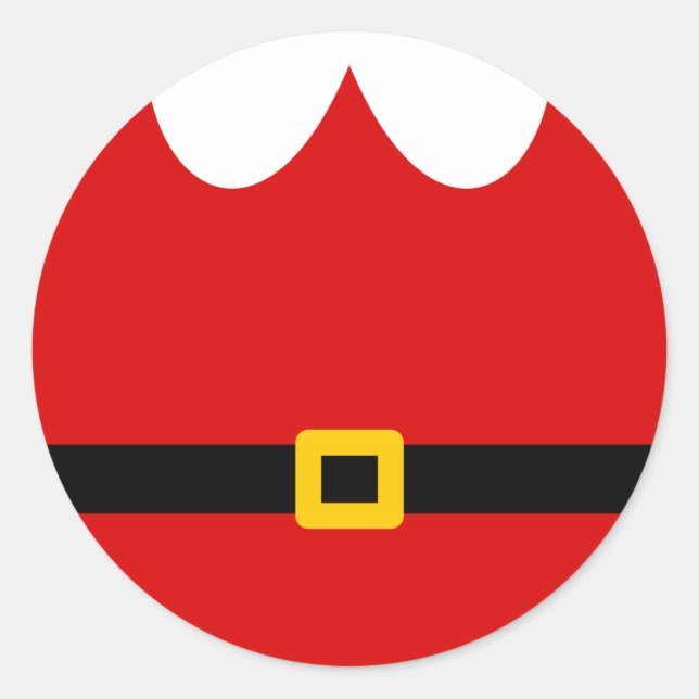 Tomte Runt Klistermärke (Framsida)