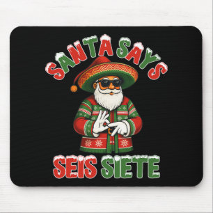 Tomte säger Seis Siete 6 7 Meme jul mexikansk S Musmatta