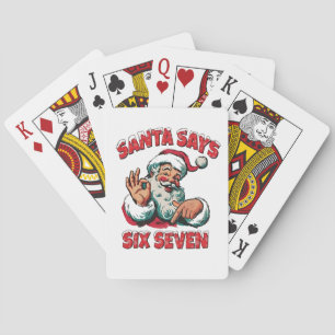 Tomte säger sex sju 6 7 jul tomte  casinokort