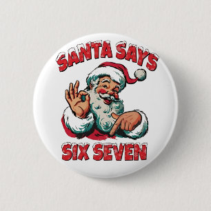 Tomte säger sex sju 6 7 jul tomte knapp