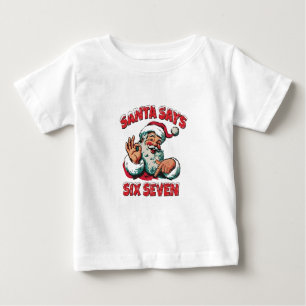Tomte säger sex sju 6 7 jul tomte  t shirt
