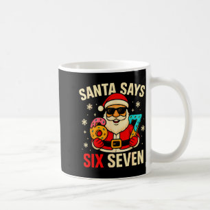 Tomte säger sex sju rolig 67 meme jul pojkar kaffemugg