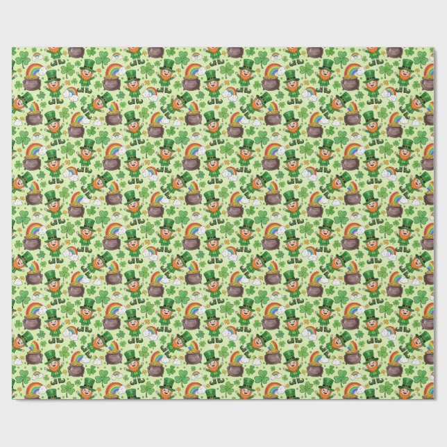 tomte saint patricks presentpapper (Platt)