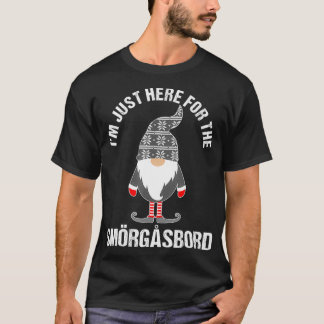 Tomte Santa Scandinavian Gnome Sbårasbord Christm T Shirt