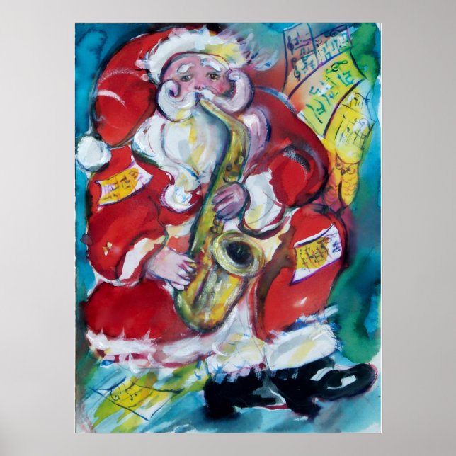 TOMTE & SAX, JULFIRANDE POSTER (Framsidan)