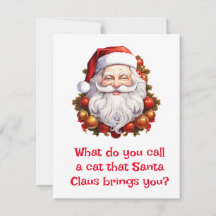 Tomte skämt julkort