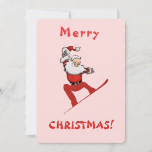 Tomte Skateboard Julkort