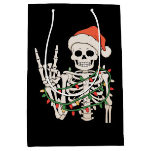 Tomte Skelett Rocker Handljus Jul Xmas