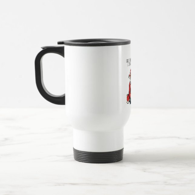 Tomte skilsmässa vårdnadshumor rolig jul Xmas  Resemugg (Vänster)