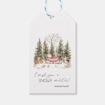 Tomte, släde, presentskog jul