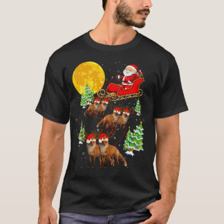 Tomte släde Renar Rävar Xmas Jul T Shirt