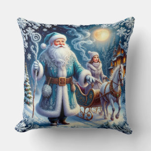 Tomte, slädtur och mysig jul kudde