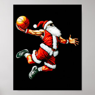 Tomte Slam Dunk Basketkorg Jul Tröja Poster