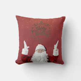 Tomte,Snöflingor,Röd Kudde